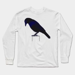 Crow on a Post - Full Colour Long Sleeve T-Shirt